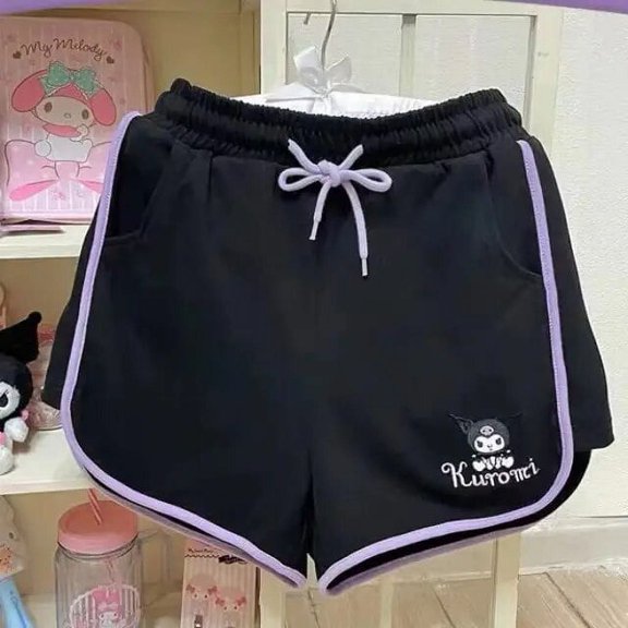 Cute Cartoon Shorts Kawaii Kuromi My Melody Cinnamoroll Fashion Short Casual Pants High Waist Shorts Sports Pants Gift