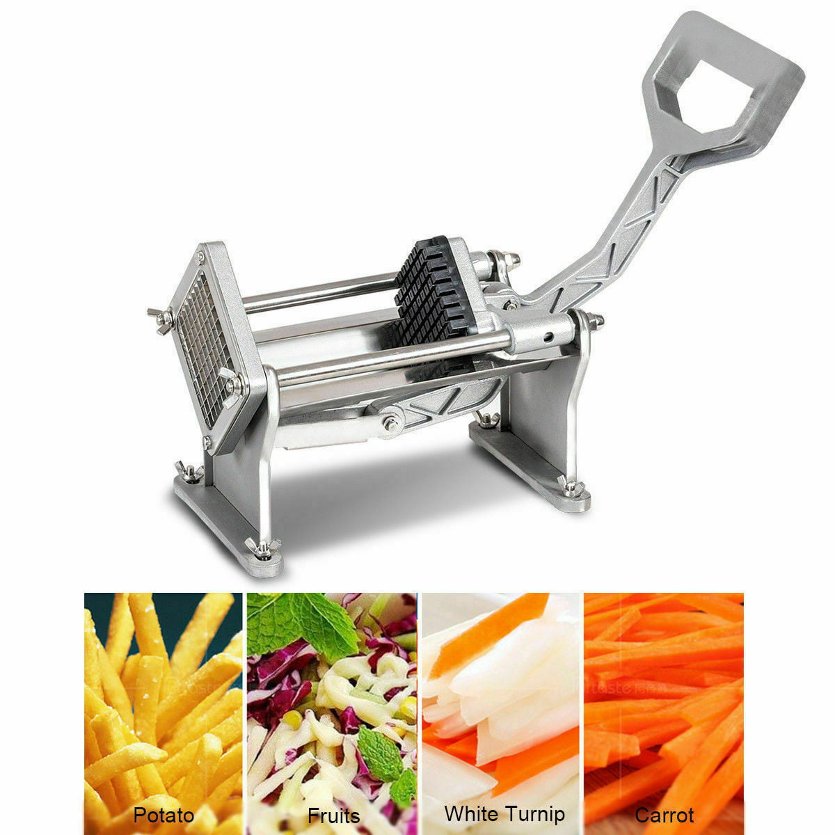 Zimtown Commercial Grade French Fry Cutter Includes four Blade Size Cutter  Options Perfect for Air Fryer Food Preparation - zimtown