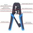 thumbnail image 5 of pelacables crimpadora RJ45 herramienta de crimpado de red profesional RJ45 R11 Cat7 Cat6, 5 of 5
