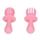 thumbnail image 4 of Tenedores para niños pequeños, 2 piezas de utensilios para niños pequeños, utensilios altos para bebés, cuchara para bebé, tenedor, instalación sin esfuerzo, 4 of 8