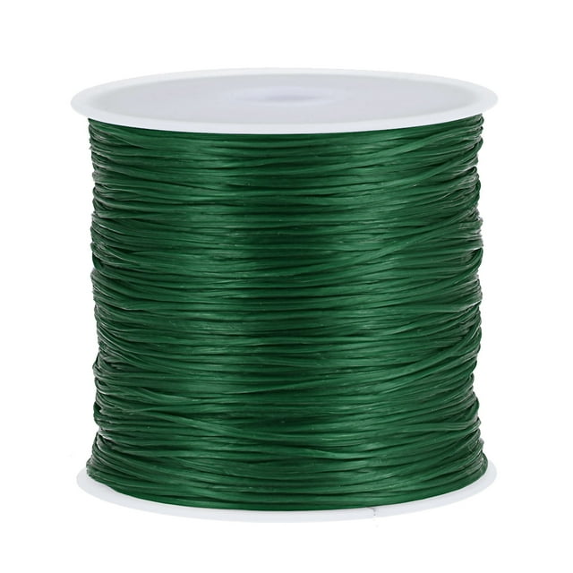Unique Bargains Corde Élastique DIY Fabrication Fil Extensible Corde Artisanat Fil, Vert Foncé
