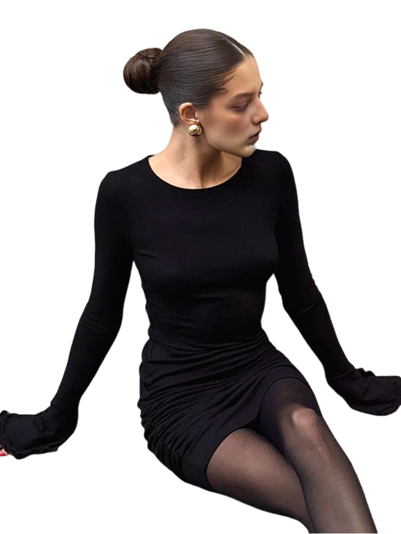 short tight little black dress Mini Little Black Dresses