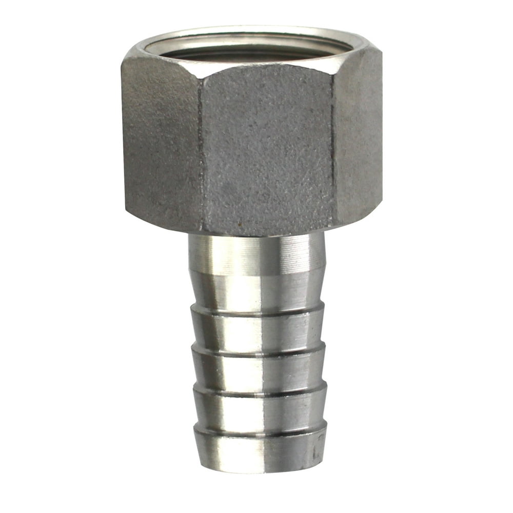 Stainless Steel 1/2" Barbed Hose Fitting 1/2" Female NPT Walmart