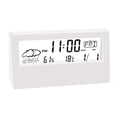 thumbnail image 2 of Thermo-Hygrometer Clock Creative Weather Display Electronic Alarm Clock, 2 of 8