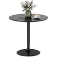 thumbnail image 1 of HOMCOM Round Dining Table with Steel Base, Non-slip Pad for Living Room, 1 of 10