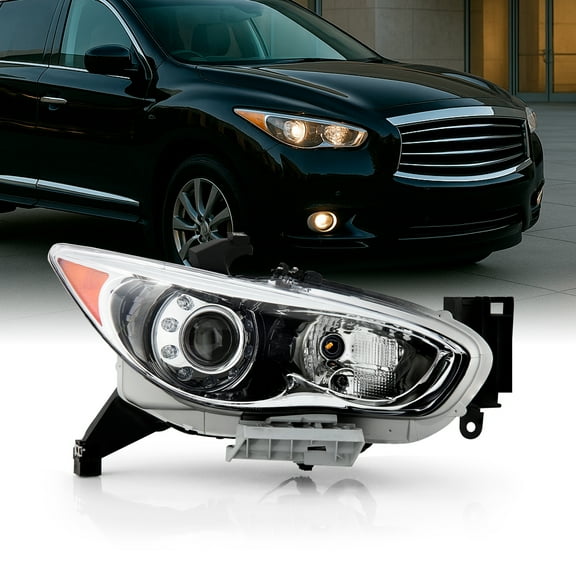 AKKON - Fits 2013 Infiniti Jx35 / 2014-2015 QX60 OE HID Model Projector LED Headlights Right Passenger Side
