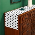 thumbnail image 5 of Black and White Polka Dot Table Runner Wedding Birthday Party Decoration Baby Shower Dining Room Home Kitchen Table Decor (White, 13.8" x 71"), 5 of 6