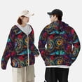 thumbnail image 6 of Kll Mandala Colorful Print Men'S Women’s Upf 50+ Sun Protection Outdoor Hoodie Jacket Long Sleeve Fishing Hiking Performance Shirt- Xx-Large, 6 of 8
