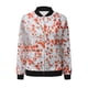 thumbnail image 5 of Puntoco Chaquetas para mujer con estampado floral y cremallera recortada y ligera con cuello alto Puntoco Puntoco-1, 5 of 6