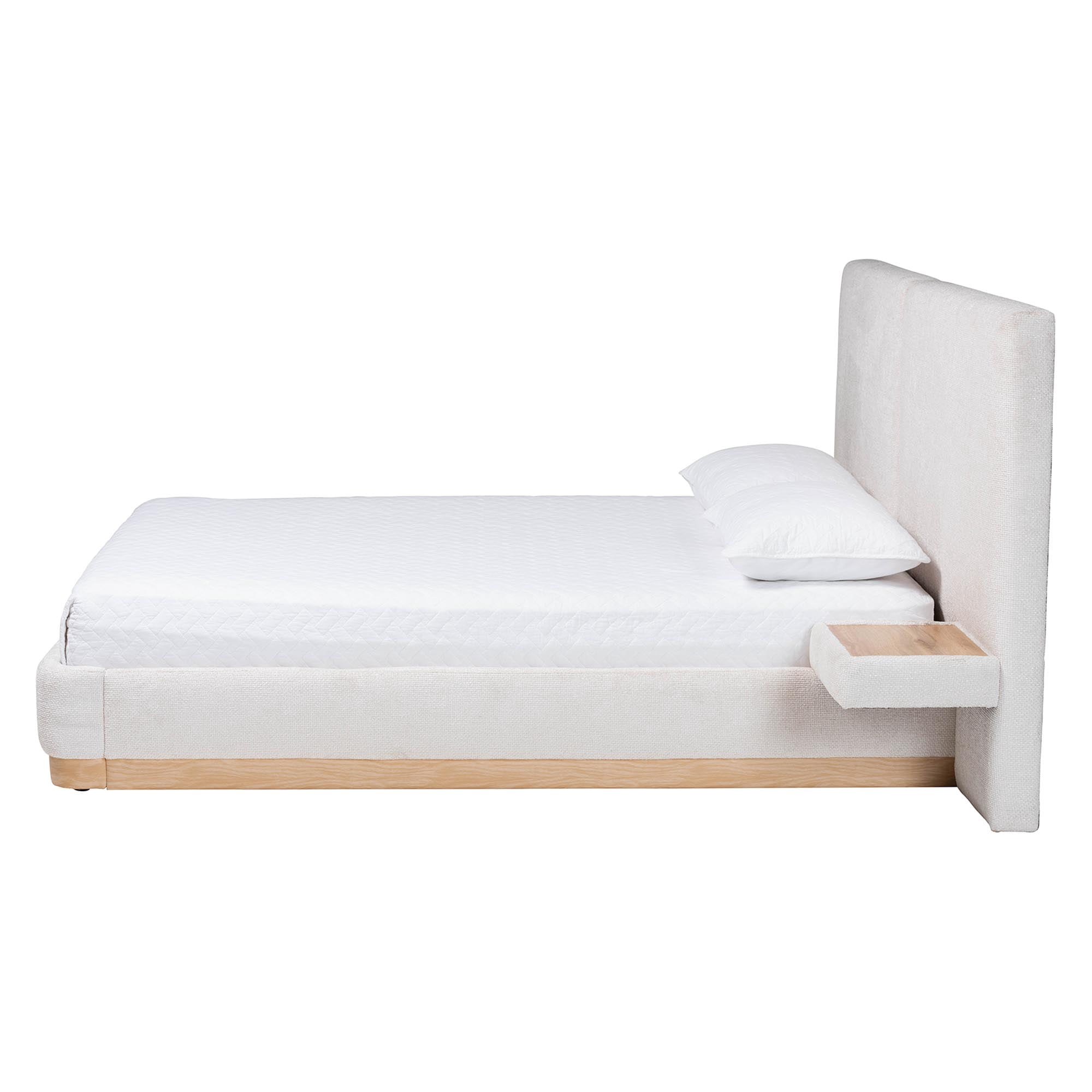 Baxton Studio Jacinta Modern Platform Bed, Queen, Beige