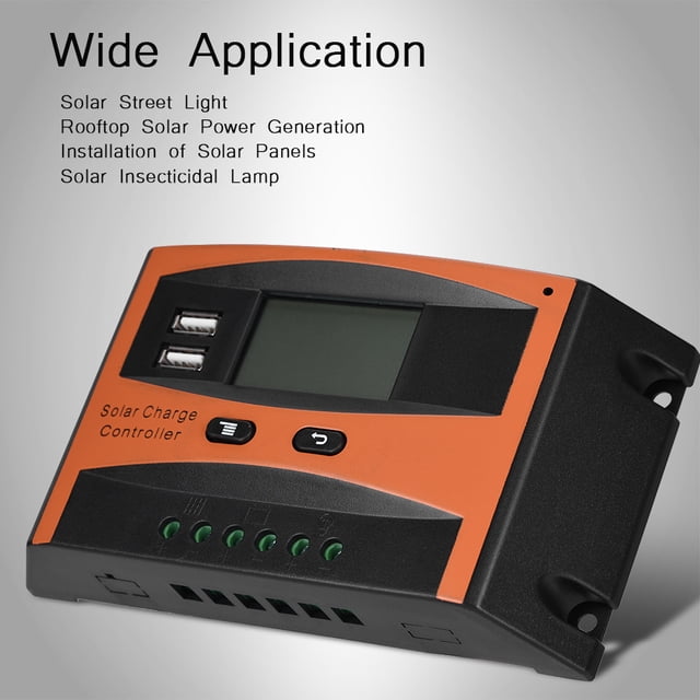 Controlador de carga solar 30A 50V dual USB impermeable NikouMX
