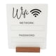 thumbnail image 1 of GOOHOCHY Letrero de contraseña de wifi Letrero acrílico de wifi Letrero de wifi Tablero de wifi Letrero recordatorio de contraseña de wifi, 1 of 8