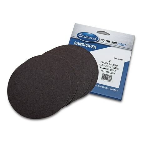 

Eastwood 6 Inch Aluminum Oxide Cloth Backed PSA Sandpaper - 5 Pack - 120 Grit