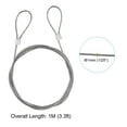 thumbnail image 2 of Unique Bargains Stainless Steel Cable, 2 Pack PVC Coated 1/25' Wire Rope for Deck Railing 3.3ft, 2 of 4