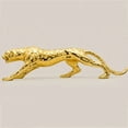 thumbnail image 1 of Escultura de pantera dorada abstracta moderna, estatua de leopardo de resina geométrica, decoración de Vida Silvestre, regalo, accesorios de adorno artesanal, muebles, 1 of 4