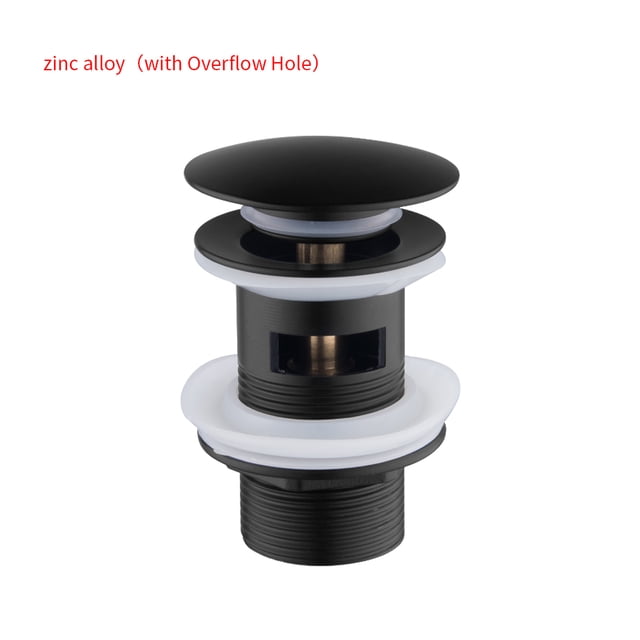Toystoory RecabLeght Pop-Up BASIN SINK Filter Drain Device Hair Catcher Sink Colador BAÑO COCINA ACCESSORI Bath Waste Stopper Suministros de limpieza para el hogar la aleación tiene desbordamiento Toystoory HA006532-01