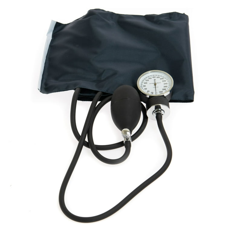LotFancy Manual Blood Pressure Cuff, Adult Cuff 10-16, Aneroid  Sphygmomanometer, Calibrated BP Gauge for Accurate Readings, with Zipper  Case, Black