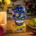 thumbnail image 3 of Los Angeles Rams Team Color Sugar Skull Statue, 3 of 3