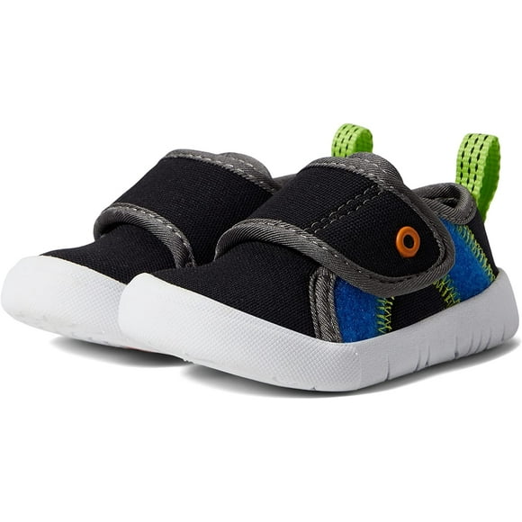 Bogs Soulier à Crochet et Boucle pour Enfants et Bébés, Noir, Taille 4 Tout-Petit