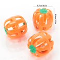 thumbnail image 3 of 5PCS Cat Bell Toy Hollow out Pumpkin Shaped Kitten Ball Toy Cat Interactive Toy, 3 of 10