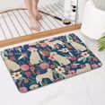 thumbnail image 4 of Golden Retriever and Pioneer Flower Bathroom Rugs Mat,Non Slip Microfiber Bathroom Rug,Rubber Backing,Soft Bathroom Mats for Bathroom Floor,Tub and Shower,17x27in(43x68cm), 4 of 5