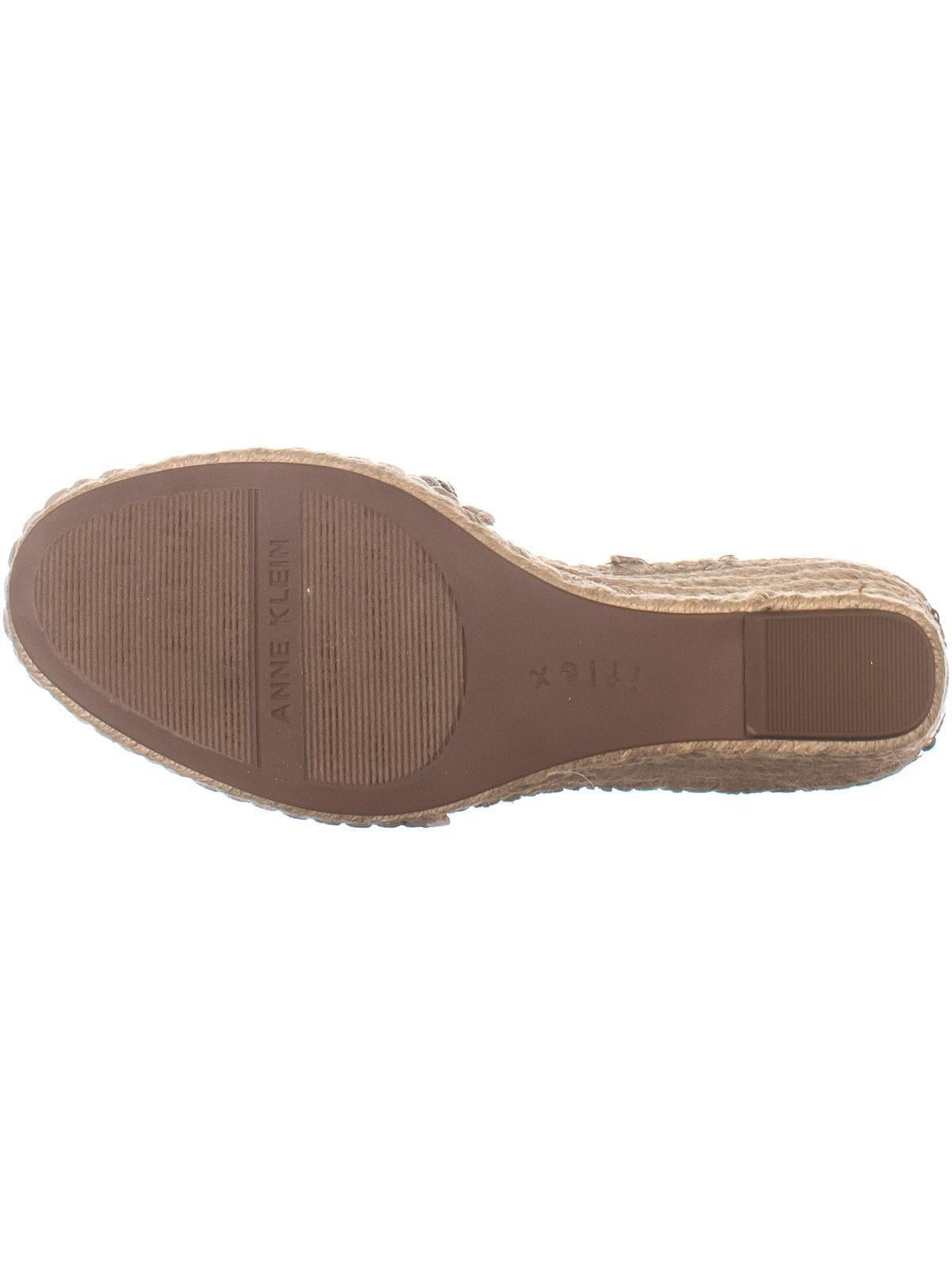 Womens Anne Klein Aneesa Espadrille Wedge Sandals Rose Gold 8 US
