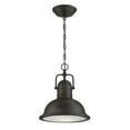 thumbnail image 1 of Westinghouse 6578600 Oil Rubbed Bronze Finish Clear Prismatic Lens Dimmable LED Pendant, 1 of 1