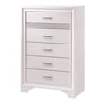 thumbnail image 6 of Benjara Wooden Drawer Chest with Hidden Jewelry Tray- White, 6 of 9