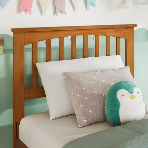Mission Twin Wood Headboard in Light Toffee