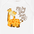 thumbnail image 4 of Inktastic My Big Sister Loves Me Boys or Girls Baby Bodysuit, 4 of 5