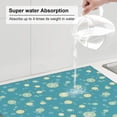 thumbnail image 3 of Dish Drying Mat, Cute Ice Limes Highly Absorbent Drying Matt Kitchen Counter, Dish Mat Drying Pad Dishes Drainer Mats for Kitchen Counter or Sink, 16 x 18 inch, 3 of 6