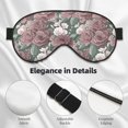 thumbnail image 3 of Uemuo Rose Flowers Pattern Sleep Eye Mask - Light Blocking Sleep Mask Blocking Out Light Perfectly, Soft and Comfortable Night Eye Mask, Eye Blinder, 3 of 7