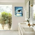 thumbnail image 4 of ZFLMY Penguin Snow Tree Print on Canvas Wall Decor for Home Living Room Bathroom Bedroom Office, Modern Art Canvas Prints for Wall Decor 12x16in, 4 of 5