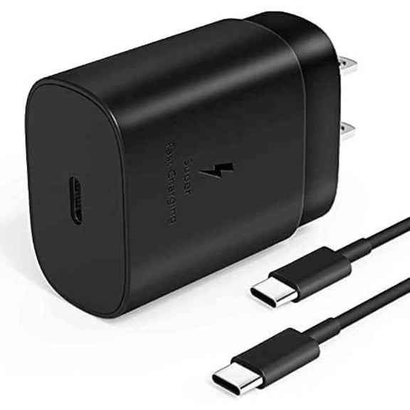 Fast Adaptive Wall Adapter 25W Charger for Motorola Razr 5G with 4FT (1.2M) UrbanX USB C PD Charging and Data Transfer Cable - Black (US Version with Warranty)