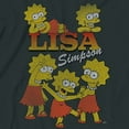 thumbnail image 2 of The Simpsons Ladies Dye Shirt - Lisa, Bart and Homer Simpson Tee Tie Dye Graphic T-Shirt Vintage Black Wash, Medium, 2 of 7