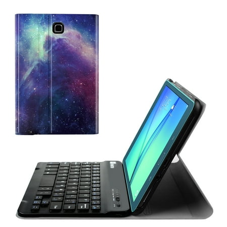 Fintie Samsung Galaxy Tab A 8.0 Keyboard Case - Slim Fit SmartShell Cover with Detachable Bluetooth Keyboard,