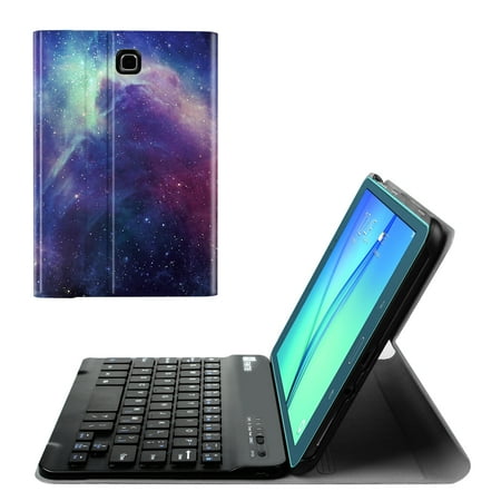 Samsung Galaxy Tab 2 Keyboard Fintie Samsung Galaxy Tab A 8.0 Keyboard Case - Slim Fit SmartShell Cover with Detachable Bluetooth Keyboard, Galaxy ()