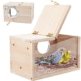 thumbnail image 1 of Caja nido GINDOOR, pajarera transparente para periquitos, 1 of 7