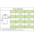 thumbnail image 4 of Sonducket Amart - Camiseta de mujer de manga corta con cuello en V y blusa holgada plisada Prendas para la parte del cuerpo Violeta S, 4 of 5
