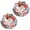 Red+Red, variant on Umbrella Shape Ceramic Tea Strainer, Chinese Blue & White Porcelain Loose Leaf Tea Filter with Base, Traditional Oriental Kung Fu Tea Infuser for Coffee Brewing (Blue+Blue)