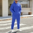 thumbnail image 6 of SGMVNU Men's Tracksuit 2 Piece Hoodie Sweatsuit Sets Casual Jogging Athletic Suits Long Sleeve Pullover Hoodie and Sweatpants with Pockets(Blue, M), 6 of 9