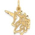 thumbnail image 1 of 14K Yellow Gold Unicorn Head Pendant (20 X 15) Made In United States c1144, 1 of 6