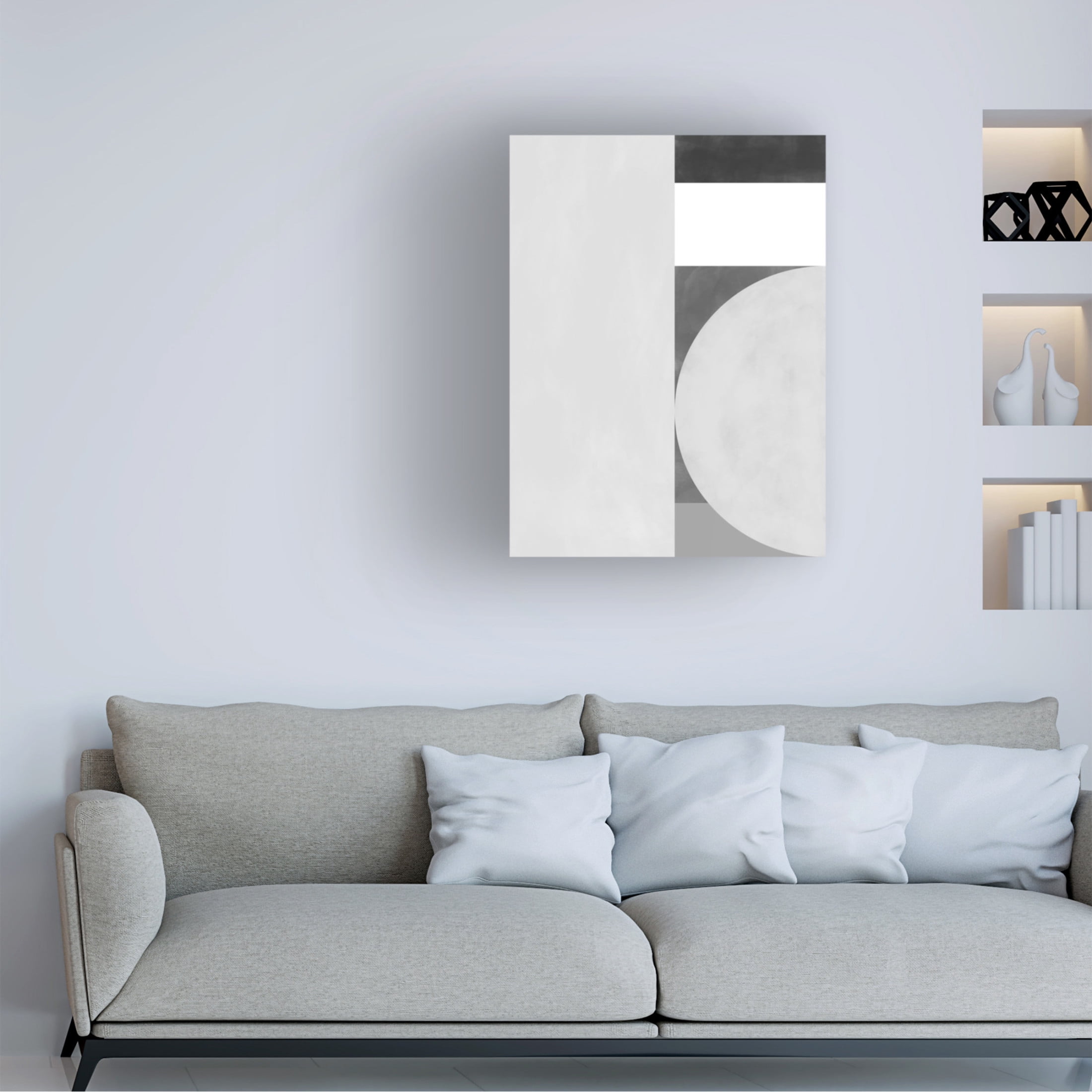 Trademark Fine Art Elena Ristova  blackawhite45 Canvas Wall Art