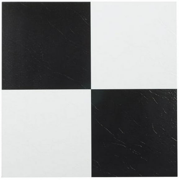 Black And White Vinyl Tile