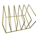thumbnail image 4 of Organizador de archivos de oficina, soporte para revistas con 5 ranuras, accesorios de fotografía, soporte para revista periódico, carpeta de correo, Oro, 4 of 6