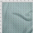thumbnail image 4 of oneOone Polyester Spandex Arctic Blue Fabric Sports Craft Projects Decor Fabric Printed By The Yard 56 Inch Wide, 4 of 4