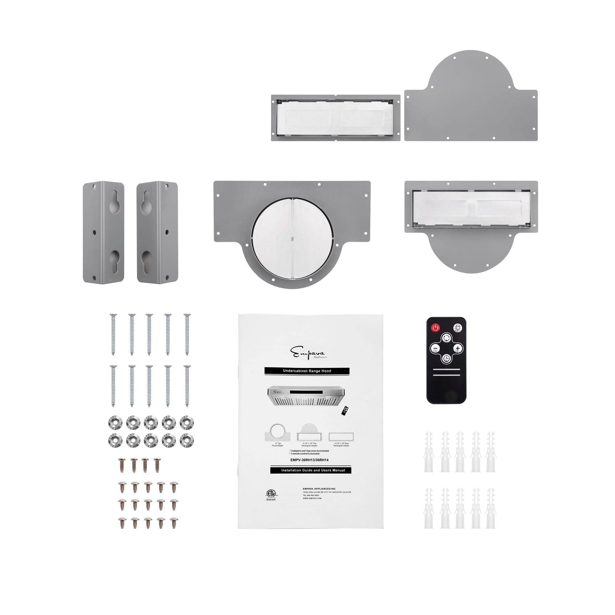 Empava 30 In. 500 CFM Ducted Under Cabinet Range Hood with Soft Touch Controls