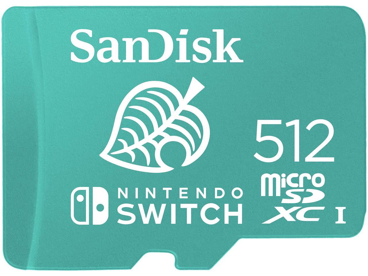 SanDisk 512GB microSDXC Memory Card for Nintendo Switch, Multicolor