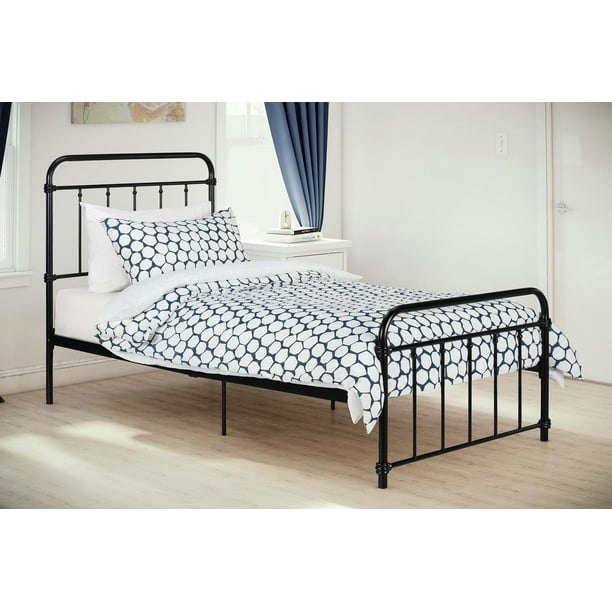 Dhp Wallace Metal Bed Twin Size Frame, Twin Size Bed Frame With Storage Black