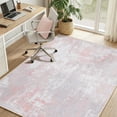 thumbnail image 2 of KoshiMe Area Rug 5'x7', Washable Non-Slip Modern Neutral Abstract Rugs for Living Room, Soft Stain Resistant Low Pile Carpet for Dining Room Office, Grey Pink, 2 of 8